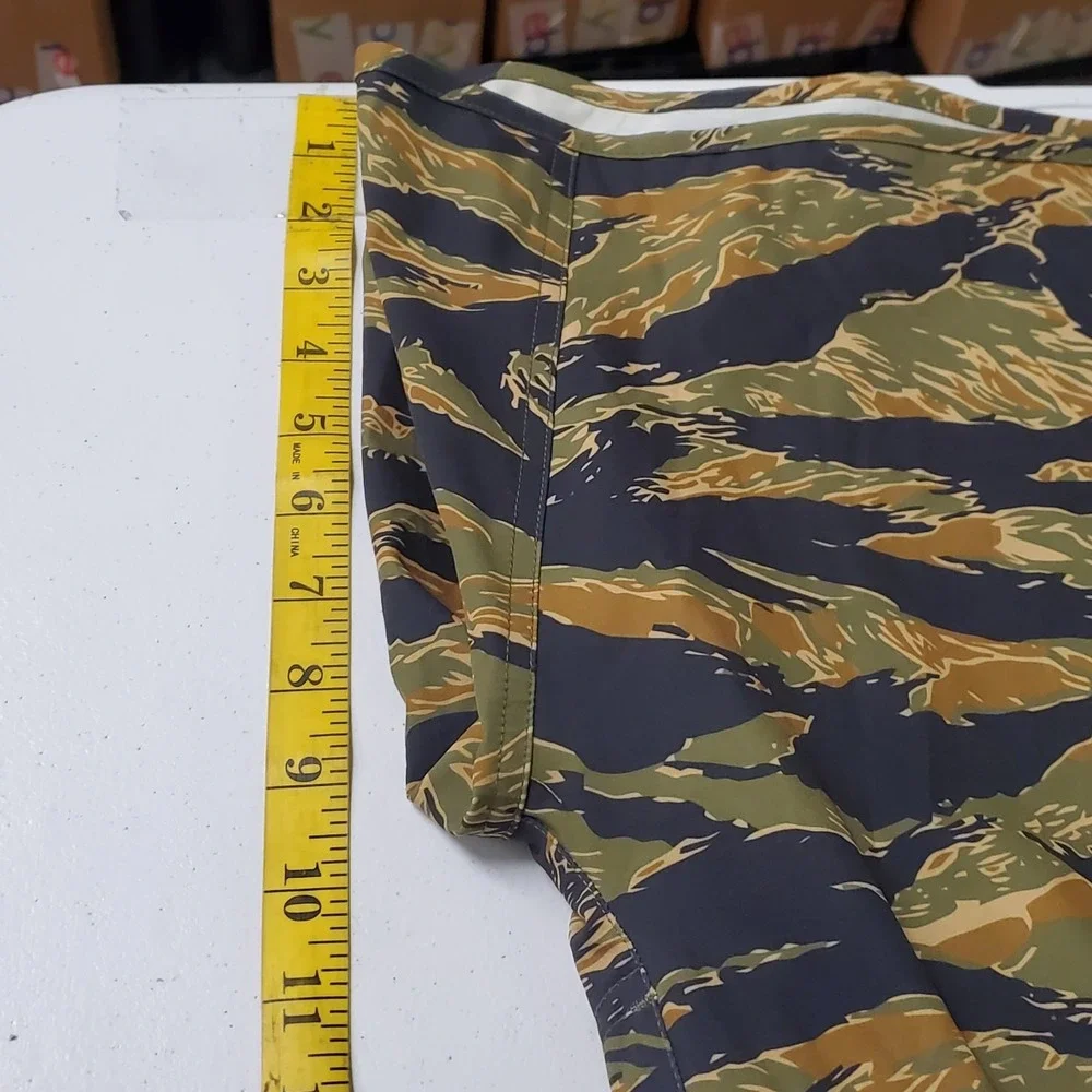 Zero Foxtrot Mens Pull On Drawstring 10 In Inseam Shorts Size XXL Camo Athletic